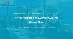 Desktop Screenshot of openrecorderdays.com
